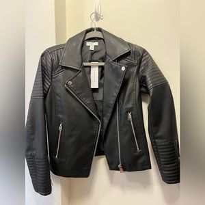 Topshop vegan leather jacket